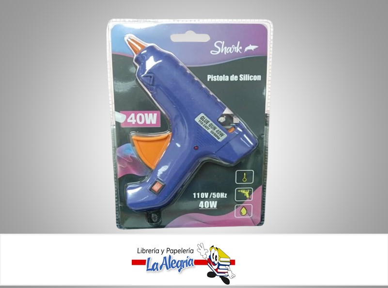 PISTOLA DE SILICON GRANDE 40W 110V MARCA SHARK