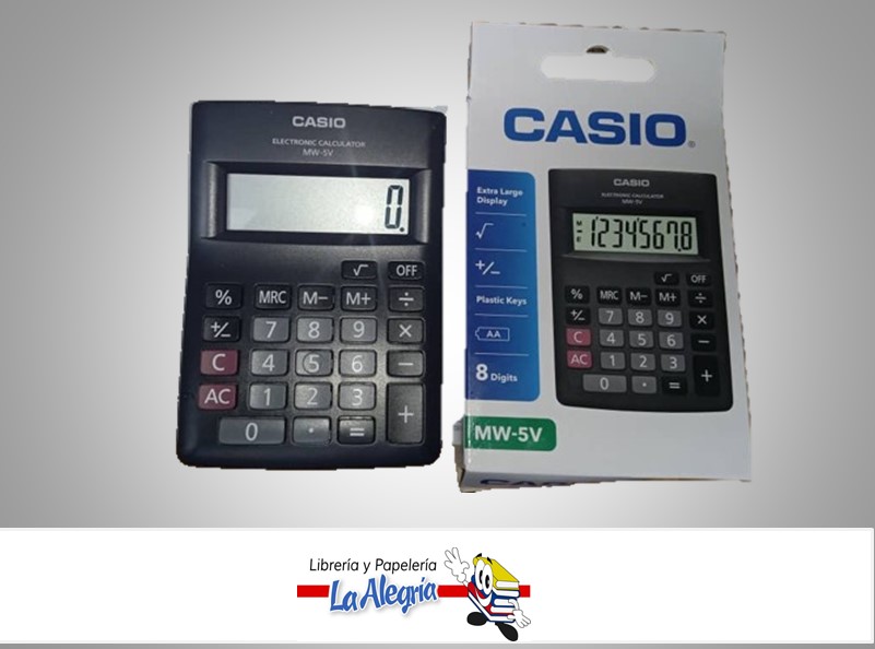 CALCULADORA MESA MW-5V-BK MARCA CASIO