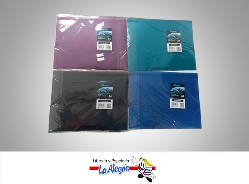 CARPETA TAMAÑO A4 CON BANDAS ELASTICAS MARCA STUDMARK