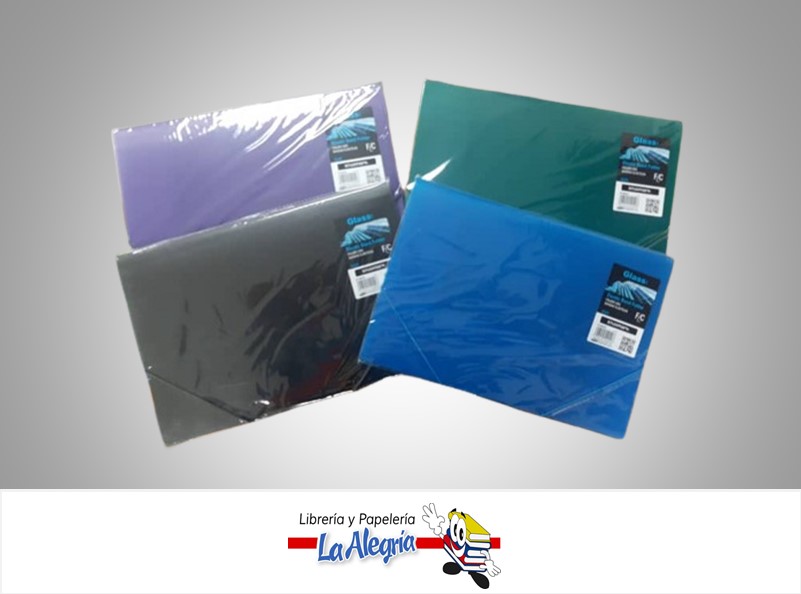 CARPETA DE PLASTICO CON LIGA TAMAÑO OFICIO MARCA STUDMARK