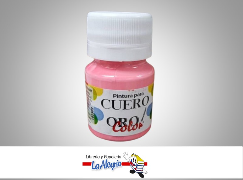 PINTURA PARA CUERO CU-621 30CC ROSADO MARCA ORO COLOR