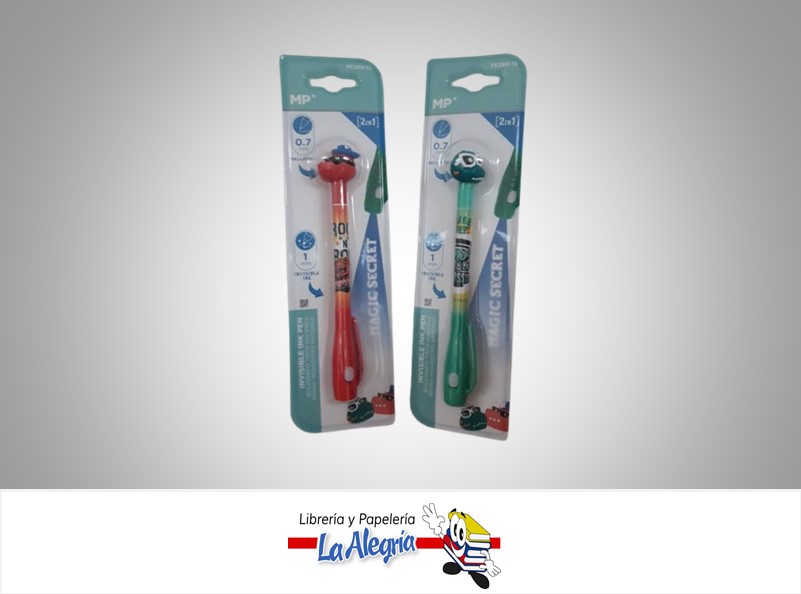 BOLIGRAFO TINTA INVISIBLE MAGIC SECRET 2 EN 1 DINOSAURIOS