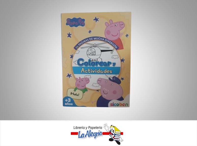 ACTIVIDADES Y COLOREAR PEPPA PIG MARCA SICOBEN