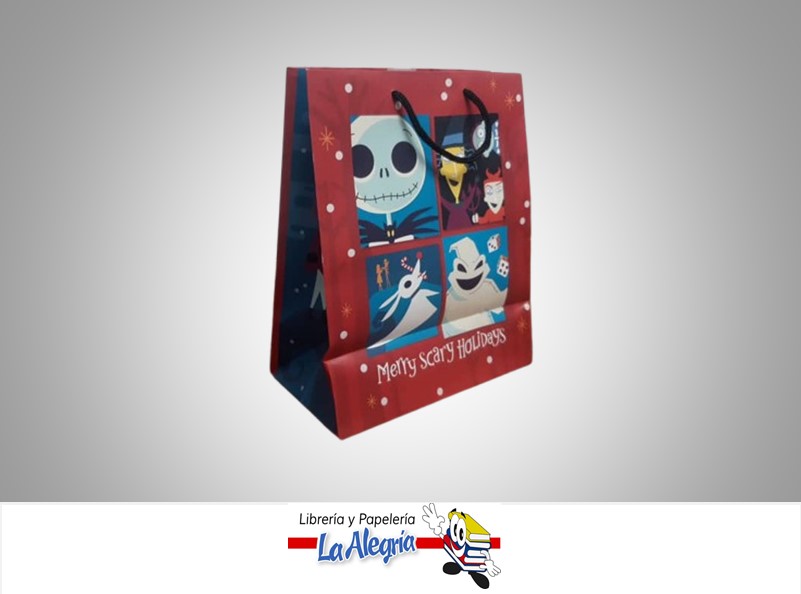 BOLSA DE REGALO 19.5X24CM MERRY SCARY HOLIDAYS MARCA HALLMARK