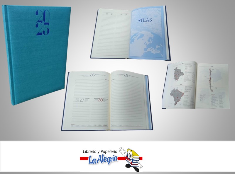 AGENDA 2025 DIARIA CORVARA TURQUESA D53 MARCA ARTESCO