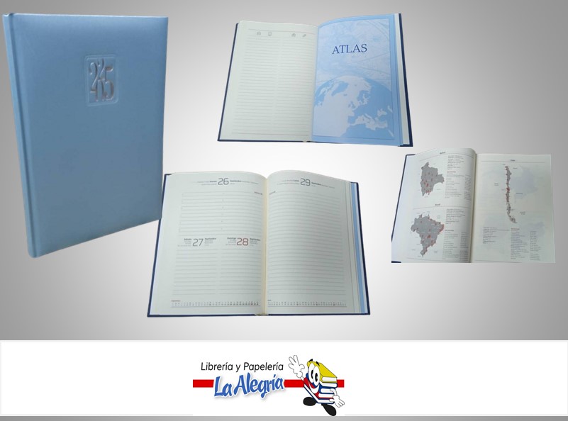 AGENDA 2025 DIARIA LUNA AZUL CLARO C43 MARCA ARTESCO