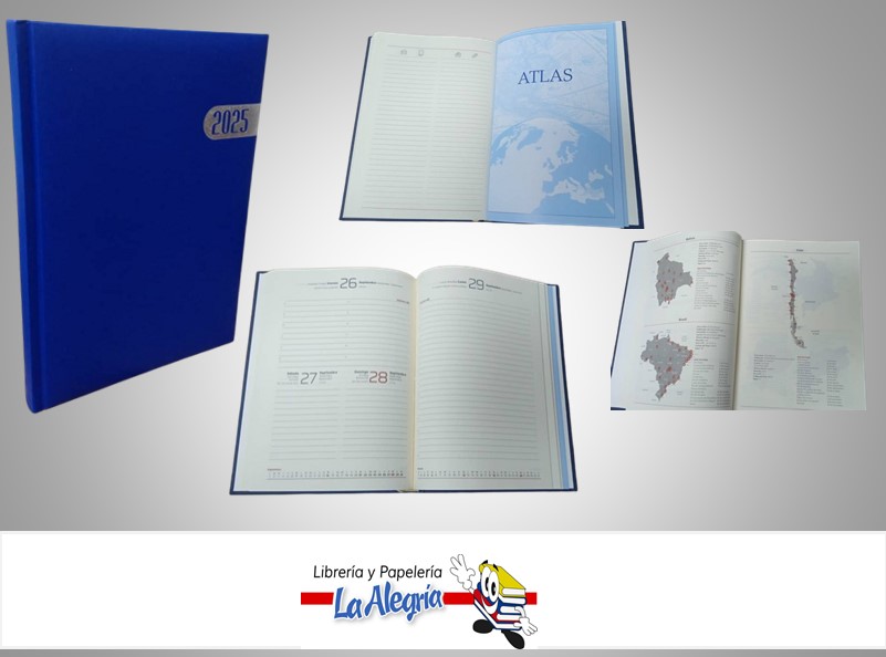 AGENDA 2025 DIARIA POSITANO AZUL REY 226 MARCA ARTESCO