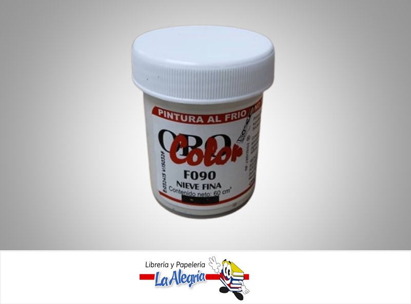 PINTURA AL FRIO 60CC F090 NIEVE FINA MARCA ORO COLOR