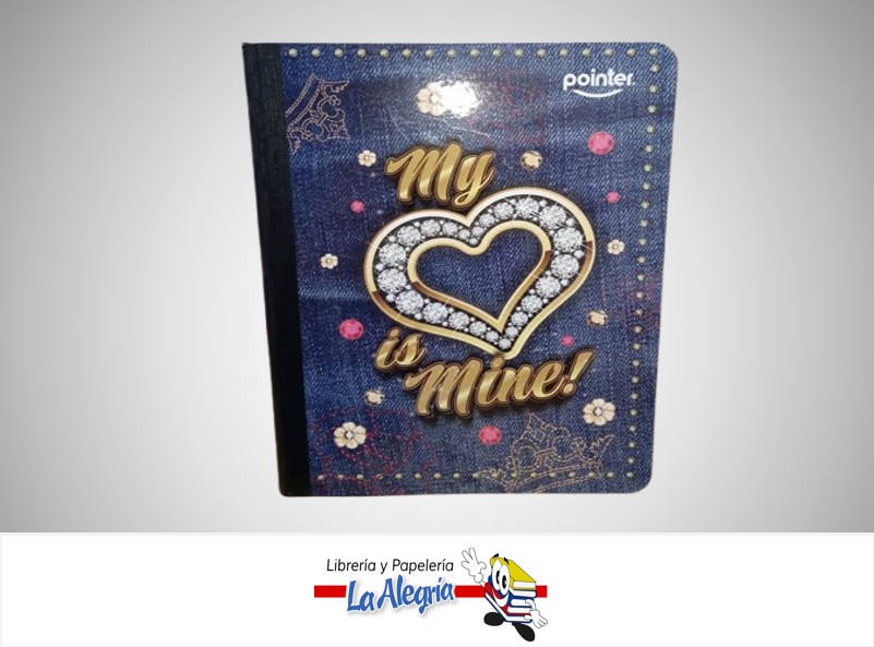 LIBRETA 1 LINEA JEANS 100 HOJAS 80235-JN3 MARCA POINTER
