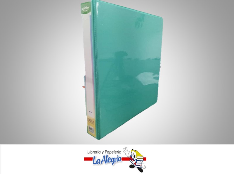 CARPETA 3 AROS 1" REF FL3-1-0-ASM CARTA PASTEL MARCA POINTER
