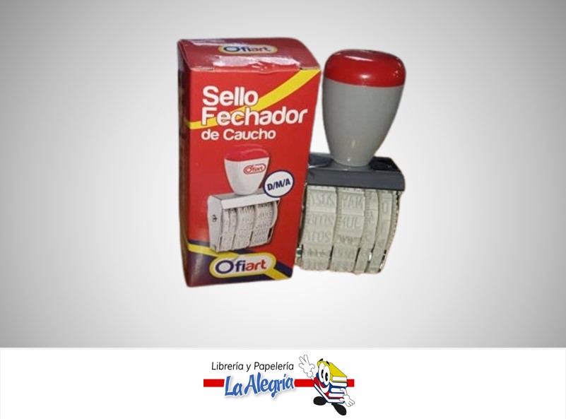 SELLO FECHADOR DE CAUCHO MARCA OFIART