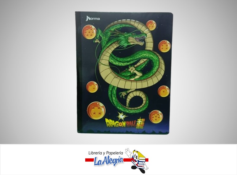 LIBRETA COSIDA DRAGON BALL 100 HOJAS 1 LINEA CON STICKERS MARCA NORMA
