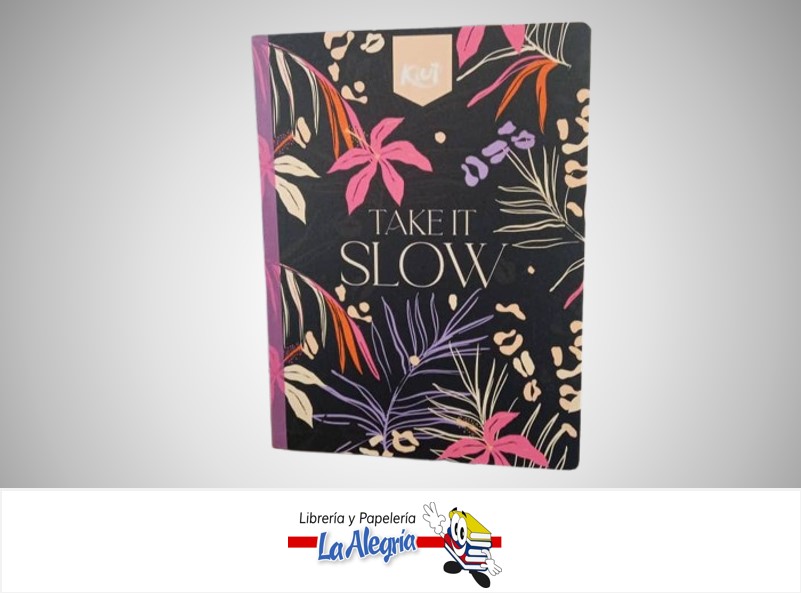 LIBRETA COSIDA KIUT CON STICKERS 100 HOJAS 1 LINEA MARCA NORMA