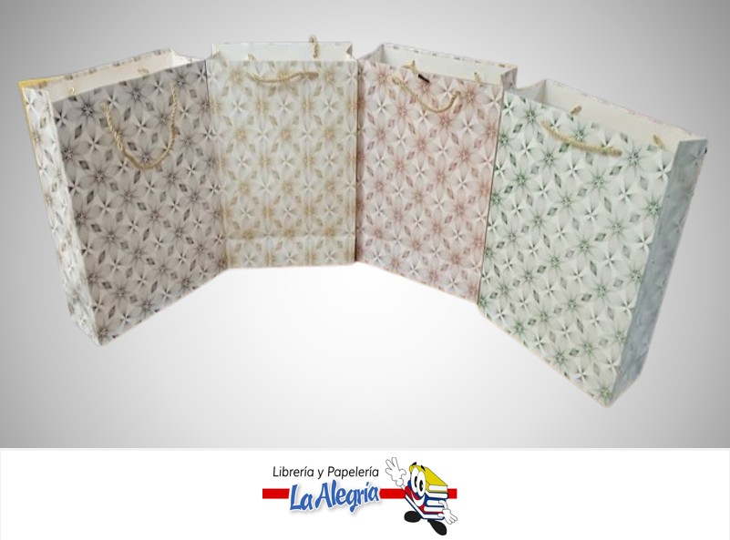 BOLSA DE REGALO FLOR 30X41.5X12 CM UND MARCA S/M