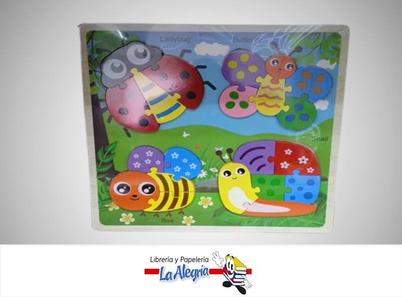 ROMPECABEZA 3D INSECTOS MADERA 83550 MARCA STARMATE