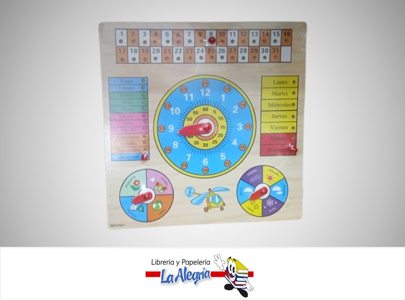 JUEGO DIDACTICO MADERA CALENDARIO 85265 MARCA STARMATE