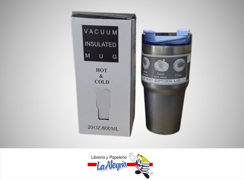 TERMO DE METAL 600 ML 86095 MARCA S/M