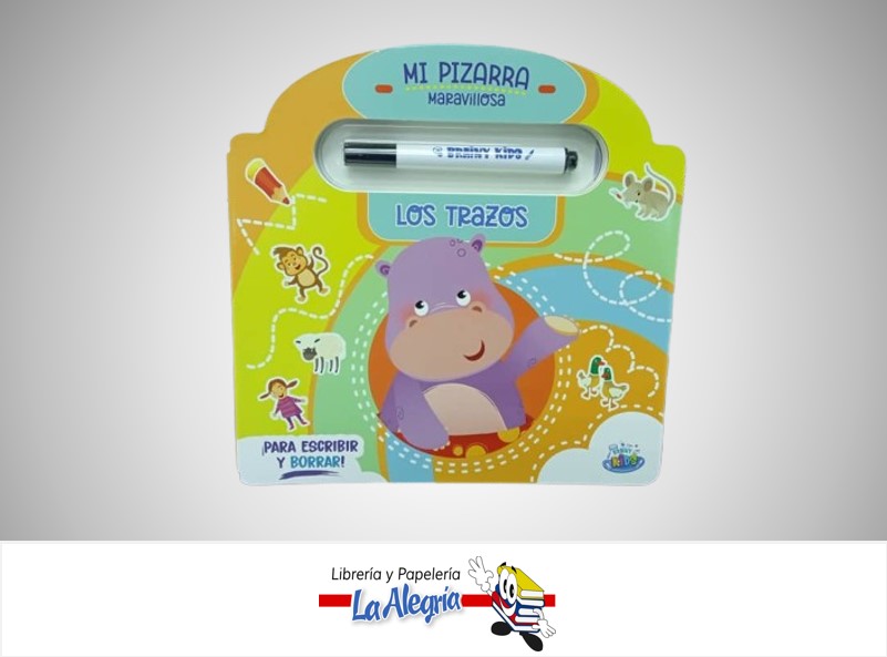 LIBRO DE ACTIVIDADES MI PIZARRA MARAVILLOSA MIS TRAZOS BK-298 MARCA BRAINY KIDS