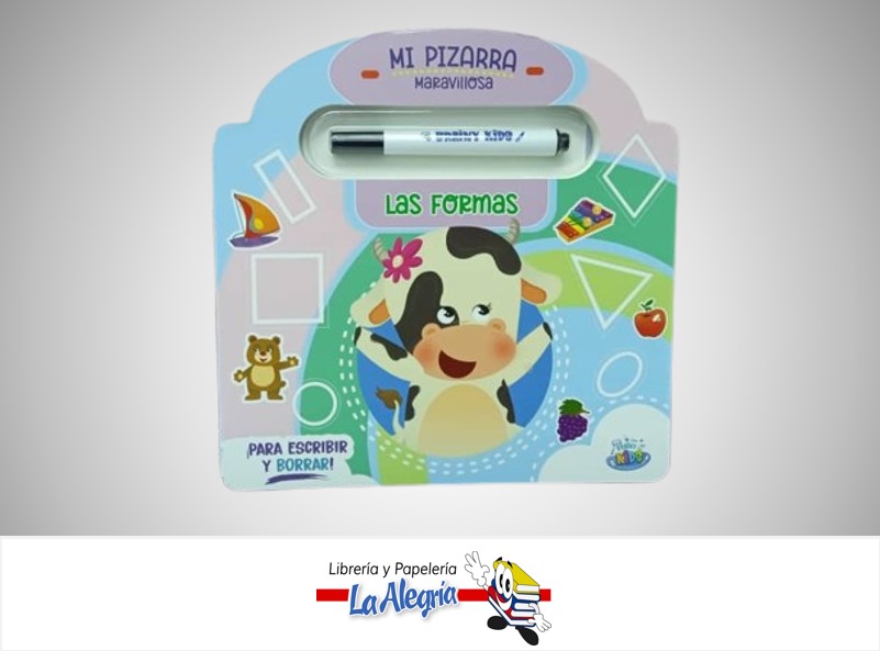 LIBRO DE ACTIVIDADES MI PIZARRA MARAVILLOSA LAS FORMAS BK-299 MARCA BRAINY KIDS