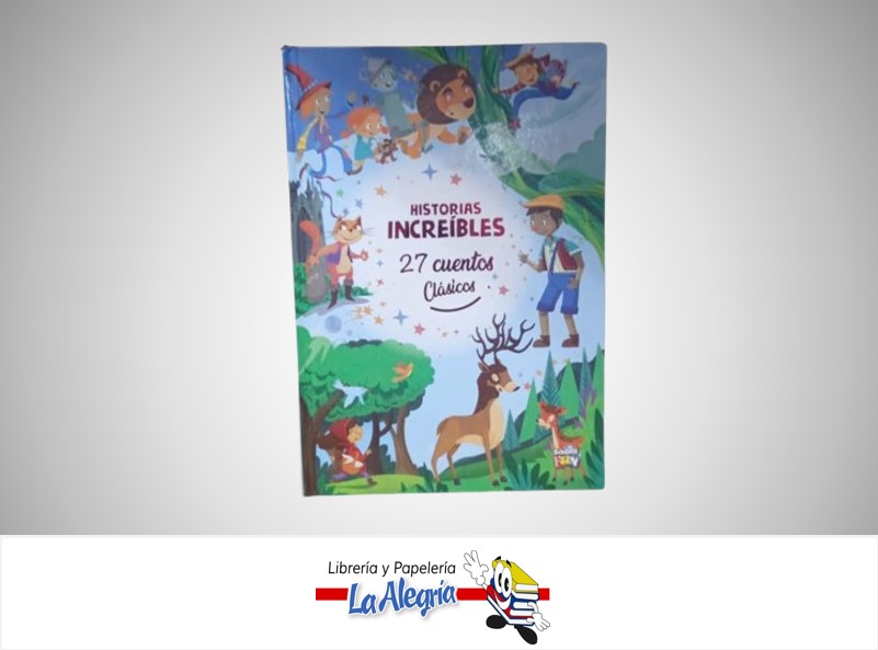 LIBRO DIDACTICO 27 CUENTOS CLASICOS HISTORIAS INCREIBLES LIST-392 MARCA SCHOOL FUN