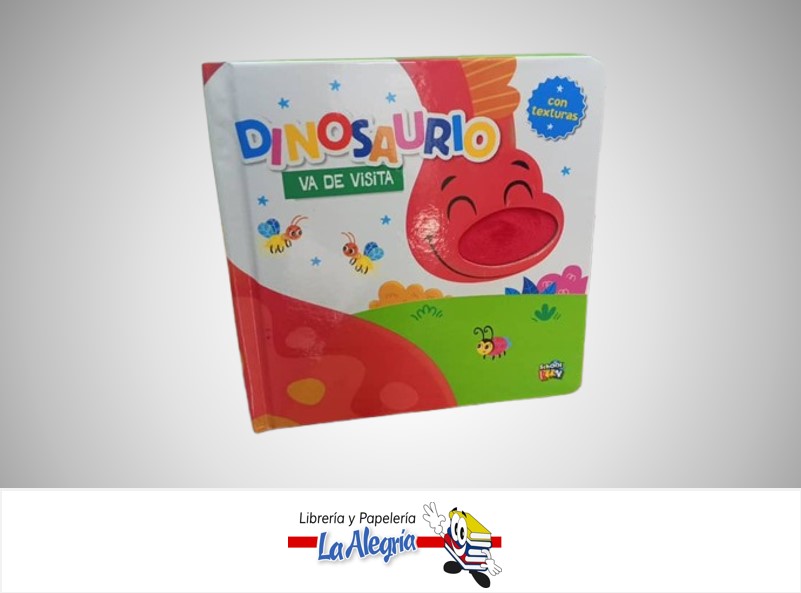 LIBRO DIDACTICO DINOSAURIO VA DE VISITA CON TEXTURAS LIST-516 MARCA SCHOOL FUN