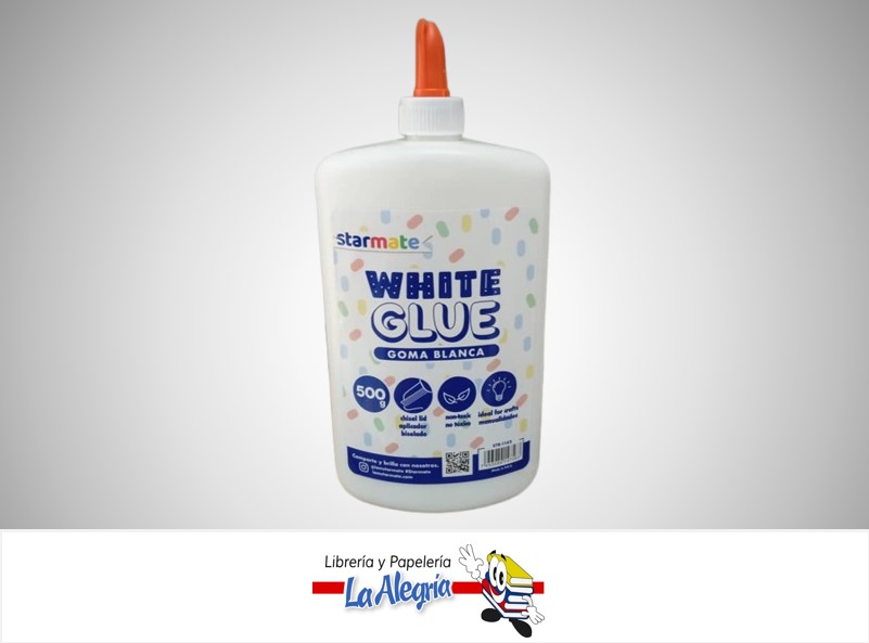 PEGA LIQUIDA BLANCA 500 GR STR-1162 MARCA STARMATE