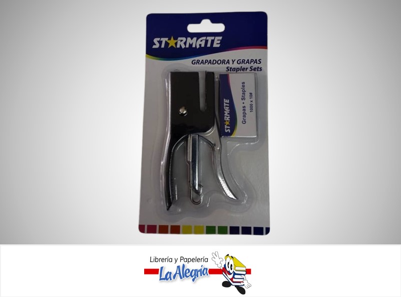 ENGRAPADORA MINI CON GRAPAS #10 MARCA STARMATE