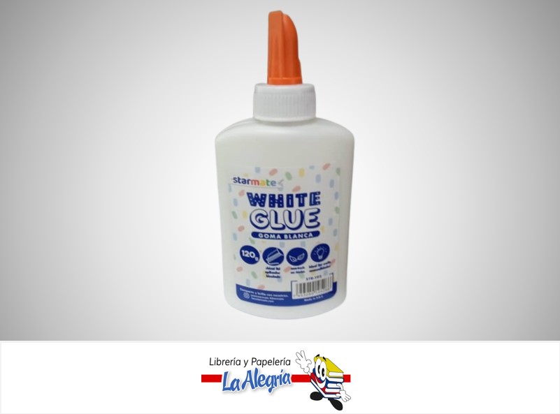 PEGA LIQUIDA BLANCA 120 GR STR-192 MARCA STARMATE