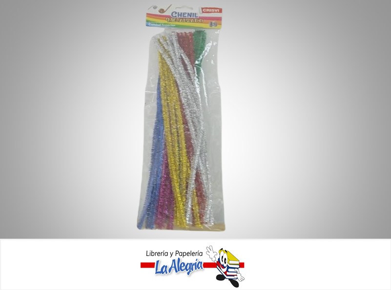 CHENIL METALIZADO COLORES SURTIDOS MARCA CRISVI