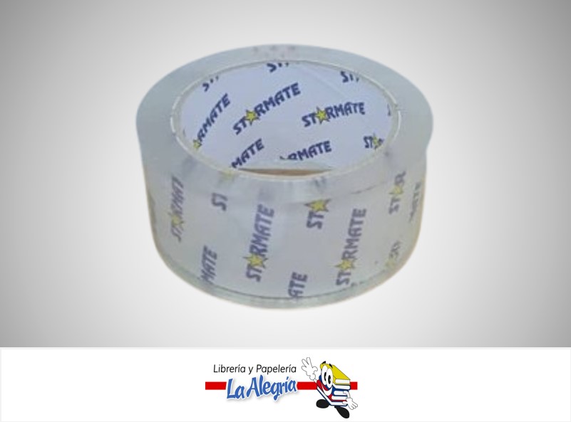 CINTA EMBALAR 48MMX100M TRANSPARENTE STR-4065 MARCA STARMATE