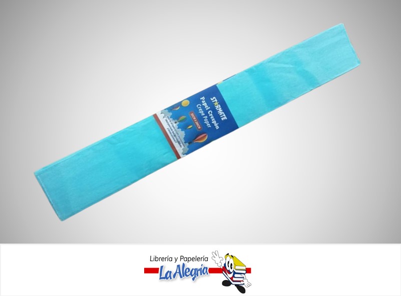 PAPEL CREPE 50X200 CM AZUL CLARO STR-CP-8023; UND MARCA STARMATE