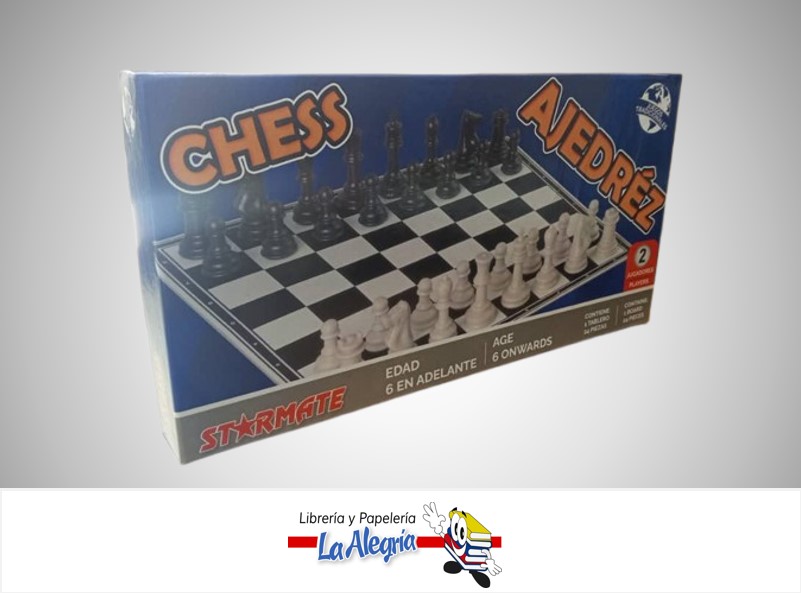 JUEGO DE AJEDREZ PLASTICO TOY-22073 MARCA STARMATE