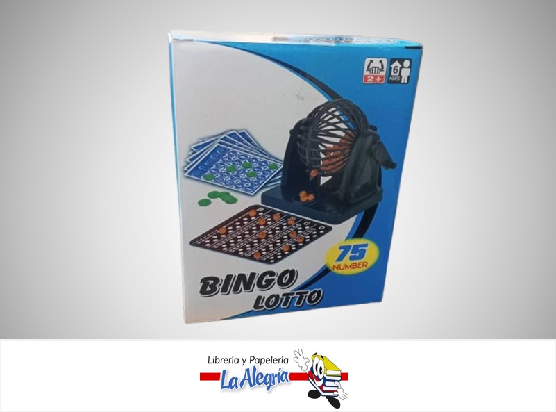 JUEGO DE BINGO 75 NUMEROS TOY-22074 MARCA S/M