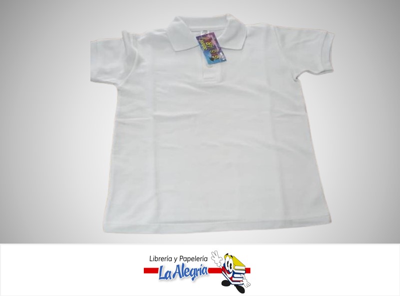 CHEMISE ESCOLAR TALLA 14 BLANCA NIÑO UNIDAD MARCA GUSTARA