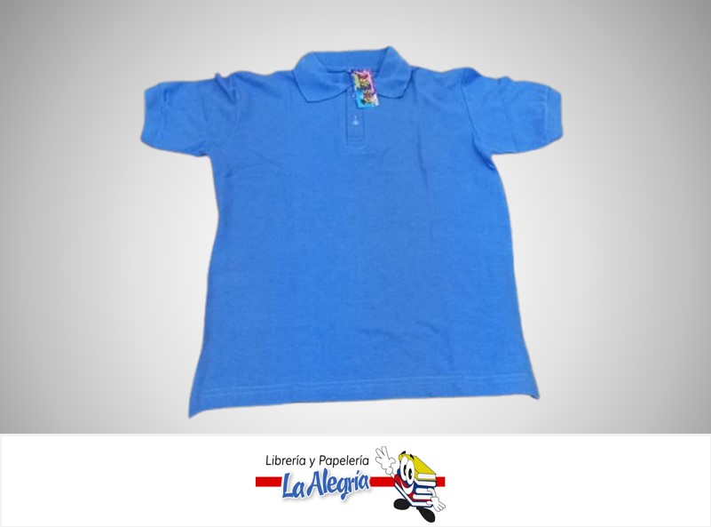 CHEMISE ESCOLAR TALLA 12 AZUL NIÑO UNIDAD MARCA GUSTARA