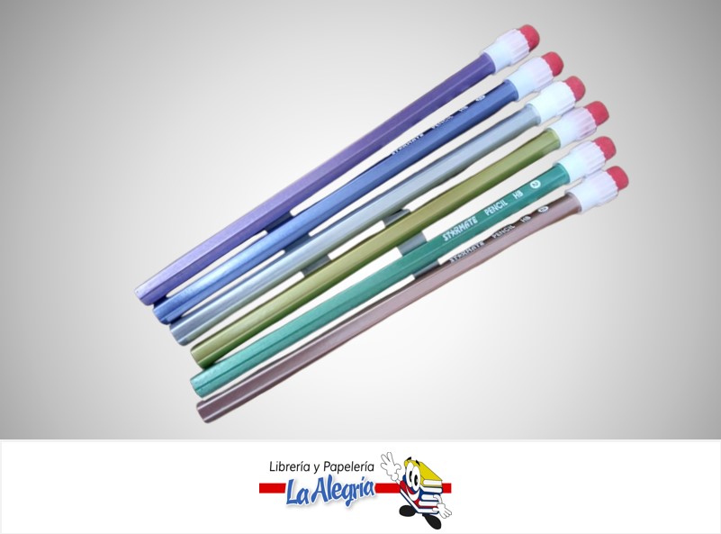 LAPIZ DE GRAFITO HB N°2 METALICO UND STR-2069 MARCA STARMATE