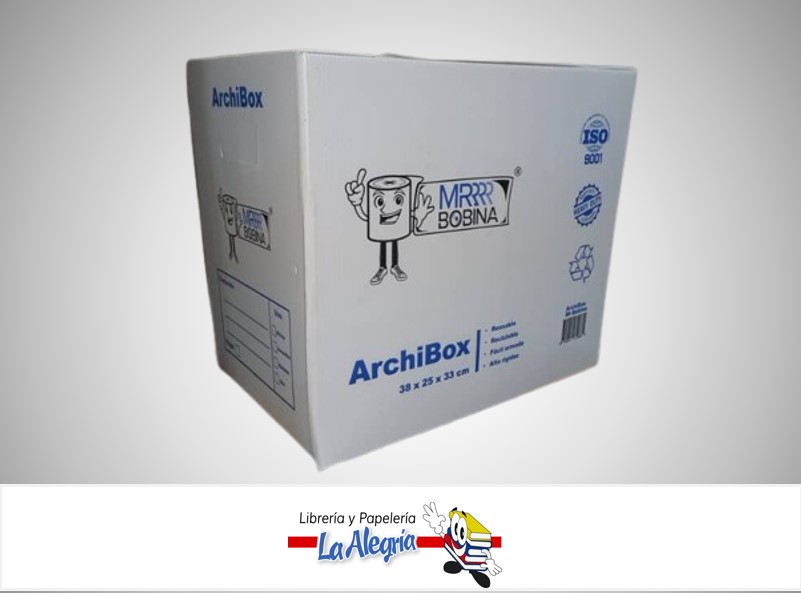 ARCHICOMODO PLASTICO 25X38X33CM BLANCO UND MARCA MR. BOBINA