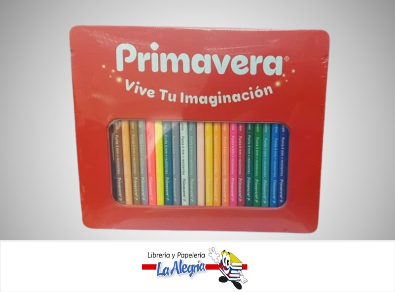 LAPICES DE COLORES 4MM CAJA METALICA 24 COLORES  MARCA PRIMAVERA