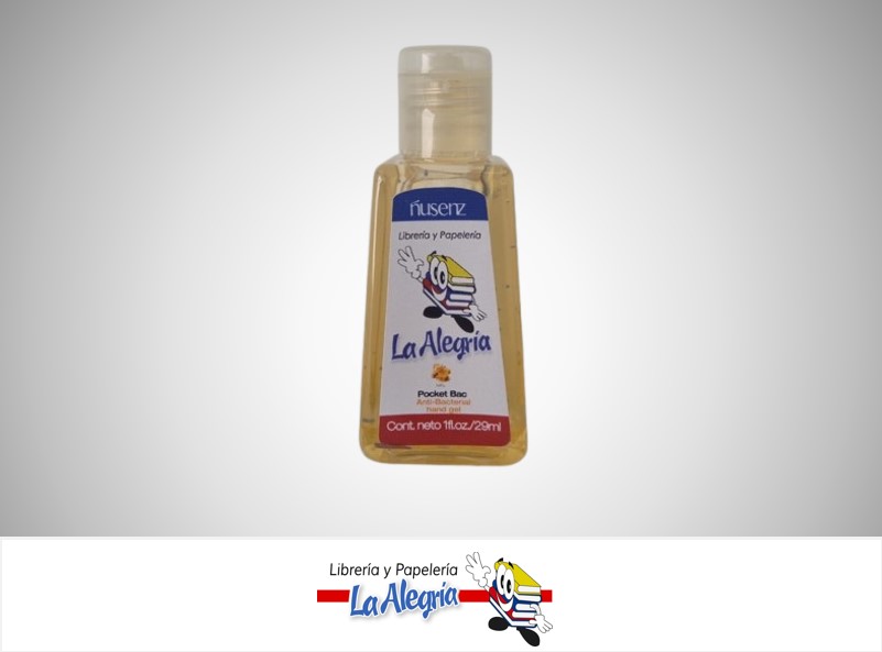 GEL ANTIBACTERIAL LA ALEGRIA 29 ML MIEL MARCA NUSENZ