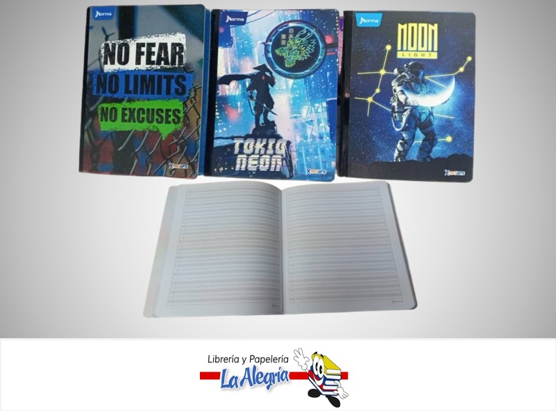 LIBRETA COSIDA XPRESARTE NIÑO 100 HOJAS DOBLE LINEA CON STICKERS Y GUIA MARCA NORMA