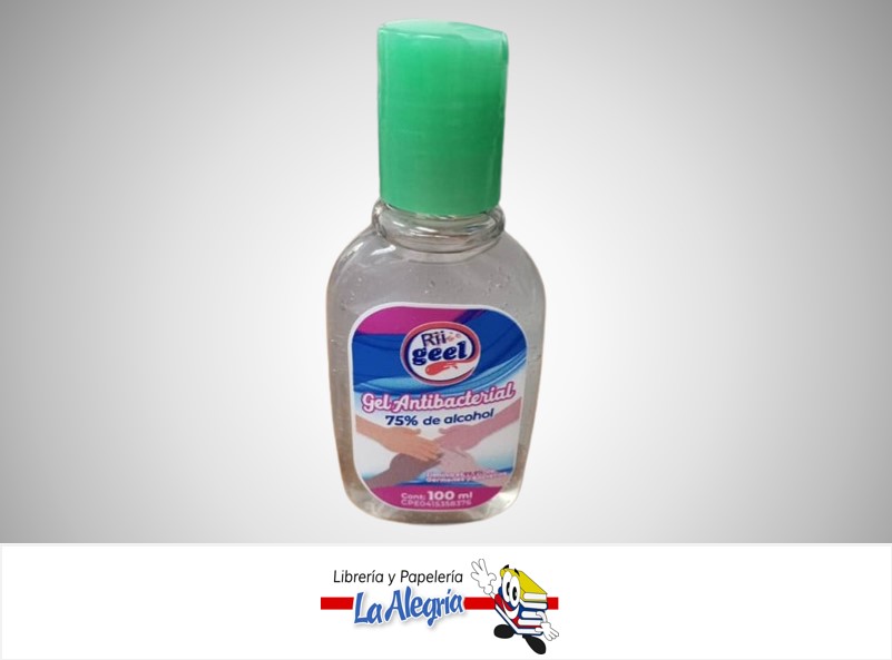 GEL ANTIBACTERIAL 75% DE ALCOHOL 100 ML MARCA RII GEL