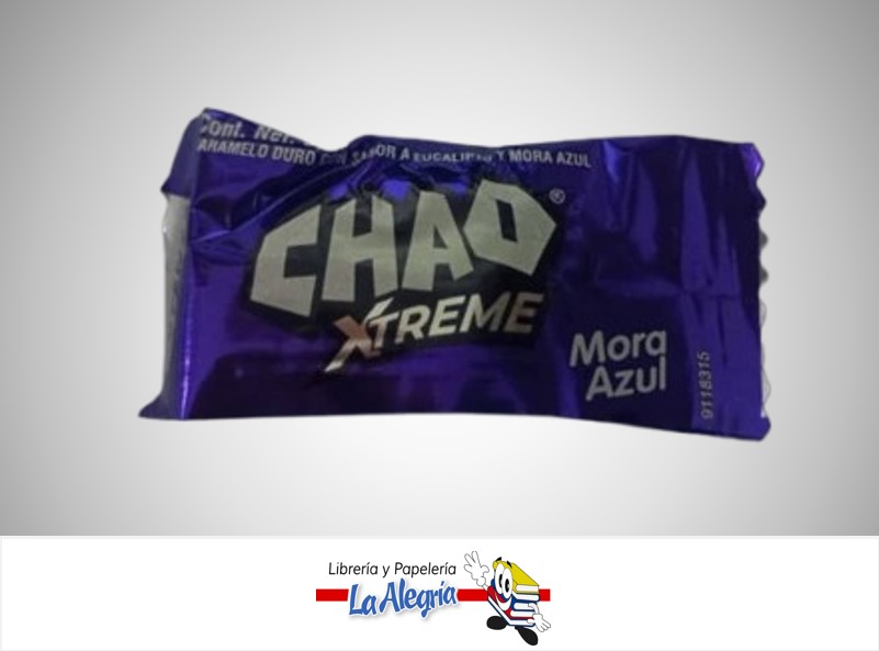 CARAMELO MENTA CHAO MORA AZUL 3.5 GR UND MARCA SUPER