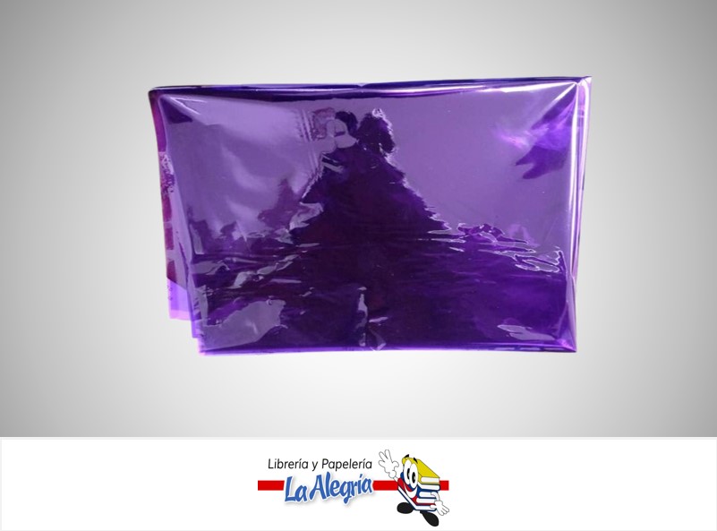 PAPEL CELOFAN 70X100CM MORADO UND MARCA S/M