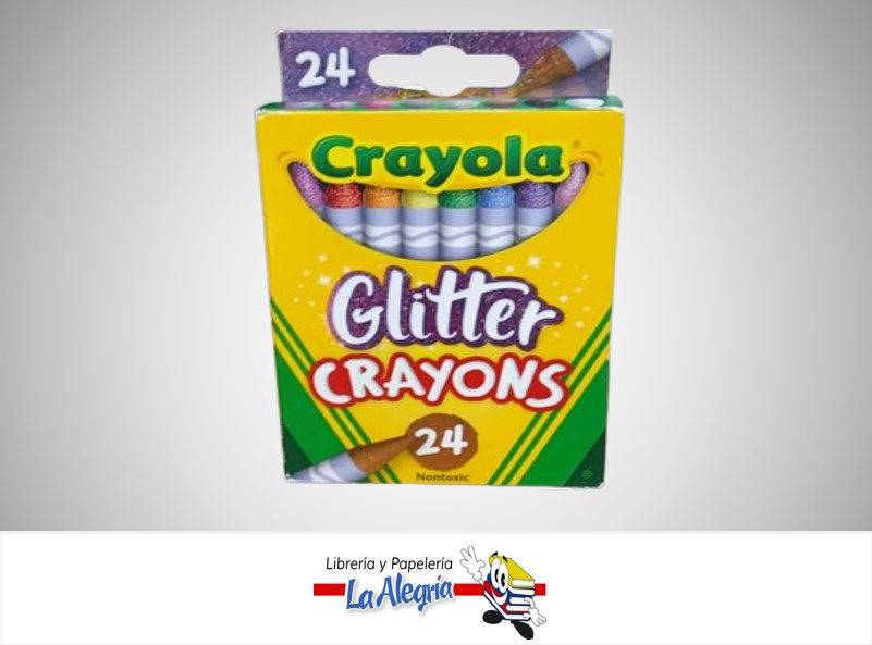 CREYON DE CERA LAVABLE CAJA DE 24 COLORES MARCA CRAYOLA