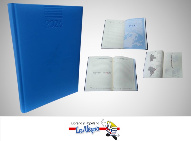 AGENDA 2026 DIARIA POSITANO AZUL CIELO C07 MARCA ARTESCO