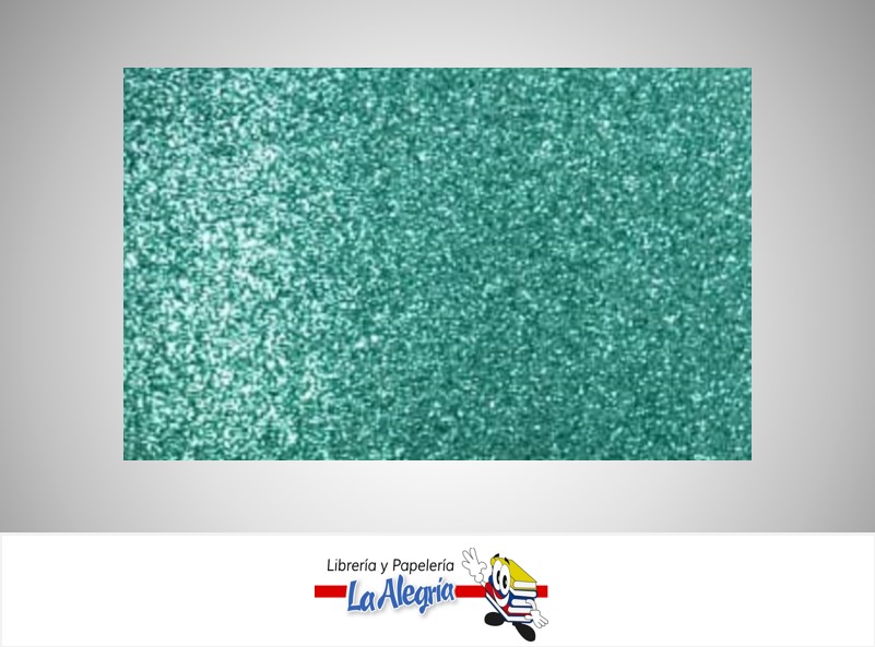 FOAMI ESCARCHADO DOBLE CARTA CARTA VERDE AGUAMARINA UND MARCA S/M