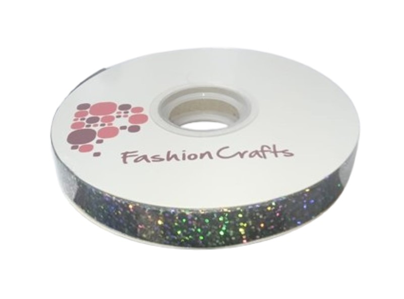 CINTA DE REGALO 15MM PLATEADO X METRO HOLOGRAFICA MARCA S/M