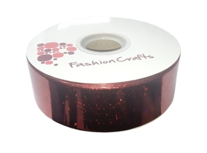 CINTA DE REGALO 38MM ROJO X METRO HOLOGRAFICA MARCA S/M