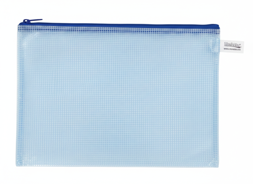 SOBRE PLASTICO TRANSPARENTE CON ZIPPER 33X24CM REF 780-8733274 MARCA MERLETTO