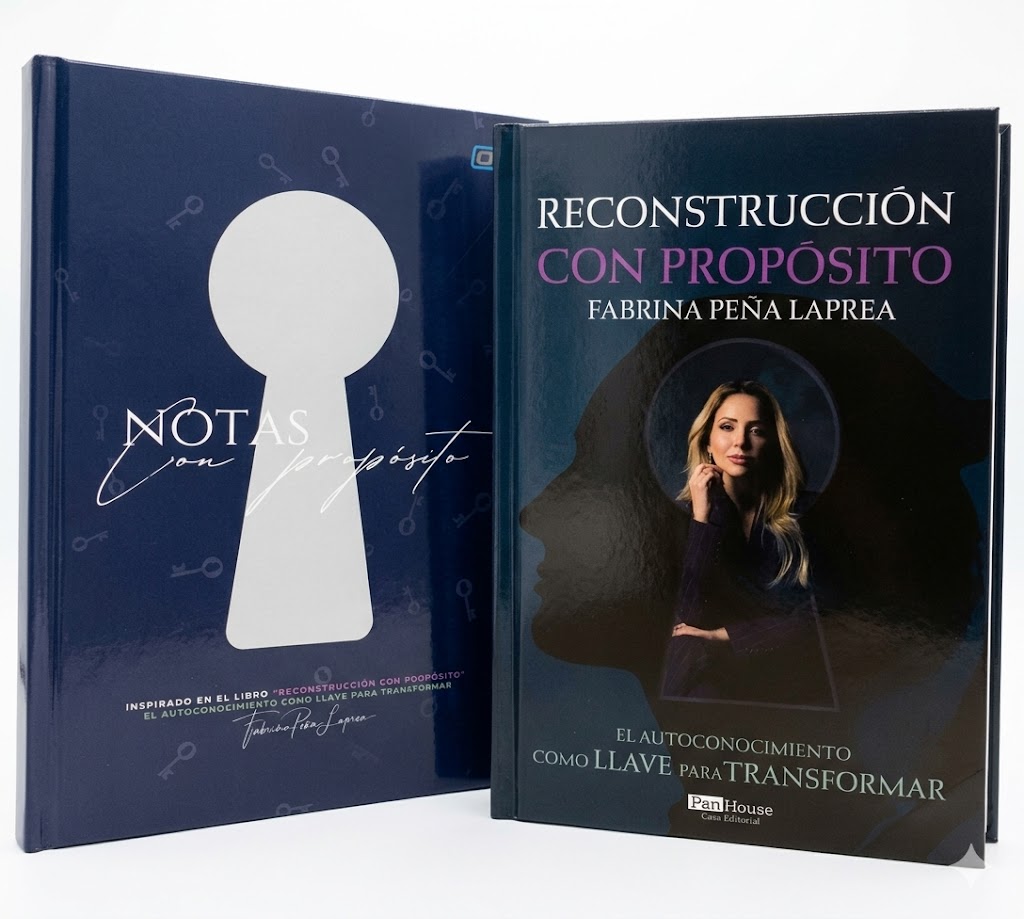 RECONSTRUCCION CON PROPOSITO + LIBRETA TEMATICA AUTOAYUDA AUTOR FABRINA PEÑA